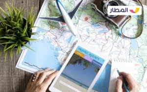 someone collecting knowledge about the destination that he will be travelling to 1